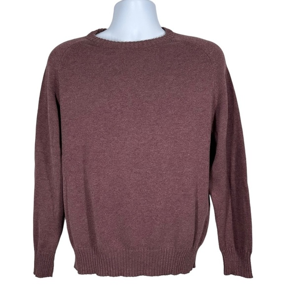 BILLS KHAKIS Men’s Mauve Cotton Crew Neck Sweater Medium Made in USA - Picture 1 of 5